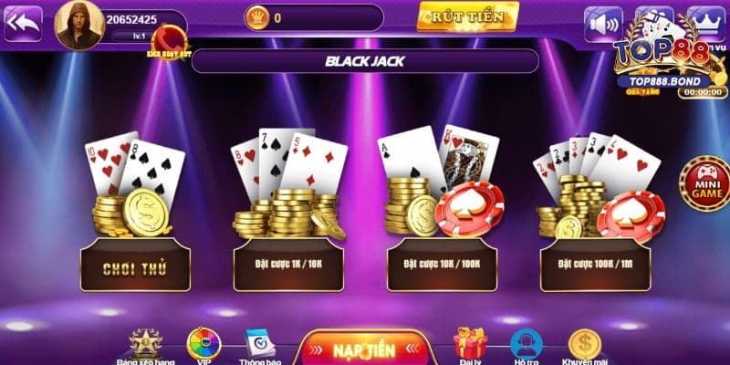 Các hành động quan trọng khi đánh bài blackjack